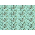 thumbnail image 1 of Ahgly Company Machine Washable Indoor Rectangle Transitional Green Area Rugs, 8' x 12', 1 of 7