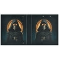 thumbnail image 3 of Skeleton with Glowing Eyes 3 Ring Hardcover Binders 1.5in Round Rings for Letter-Size Folder Paper Organizer Pockets for Office Student Recipe, 3 of 9