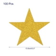 thumbnail image 2 of Recortes De Papel Estrella Unique Bargains Confeti Dorado 5.3 Pulgadas Paquete De 100, 2 of 5