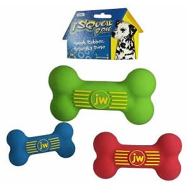 JW Pet Company 08043036 JW Pet Company Insight Squeak Bone 5.5in Med
