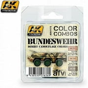 AK Interactive Color Combos: Bundeswehr Desert Camouflage Acrylic Paint Set (3 Colors) 17ml Bottles