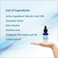 Liquid Wart Remover with 10% Salicylic Acid, Tea Tree & Cedar Leaf Oil - Max Strength Genital & Plantar Wart Treatment for Feet, Hands & Body - Made in USA -  1 Fl Oz Dropper