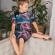 thumbnail image 4 of Balery Blue Lipped Pit Viper And Three Pink Roses Conjunto de Pijama Infantil de Manga Corta con Estampado – Ropa de Dormir de Algodón Suave-3X-Large, 4 of 6