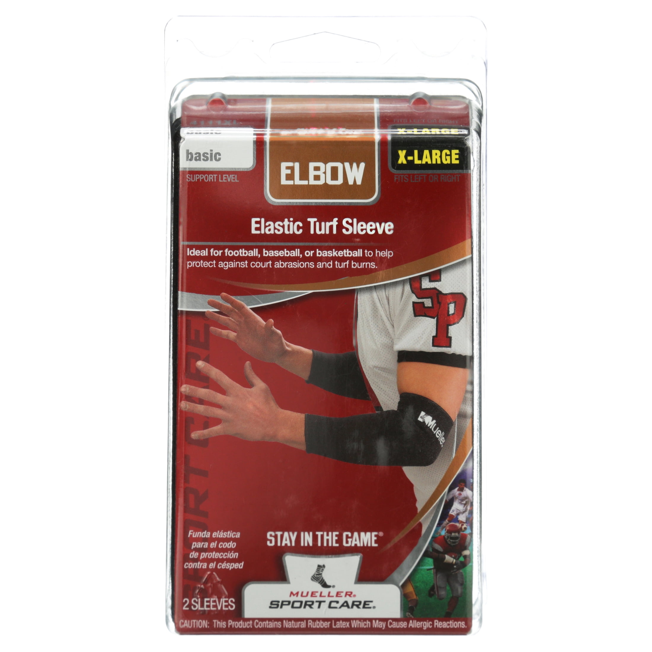 Mueller Turf Sleeve, Pair, Black, Extra Large