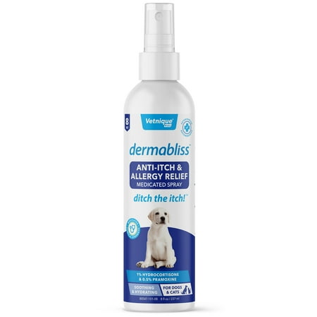 UPC: 0810082380422 | Vetnique Labs Dermabliss Anti-Itch & Allergy Hydrocortisone Spray for Dogs & Cats 8oz