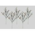 thumbnail image 2 of 36 in. Glitter Pick Spray with Tip Highlights for Christmas Decoration, Silver & Champagne - Pack of 5, 2 of 2