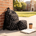 thumbnail image 7 of 3 PCS Black School Bow Backpack Womens Bookbag, Heavy Duty Hers Backpack Schoolbag Bookbag, 7 of 7
