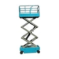 thumbnail image 1 of Xuanheng Lift Aerial Work Platform Model 1/64 Authentic for Sand Table Workshop Scene blue old, 1 of 8