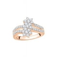 thumbnail image 3 of Diamond Cluster Floral Ring in 10K Gold (3/4 cttw) (I-Color, SI3/I1-Clarity), 3 of 4