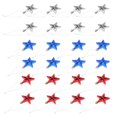 thumbnail image 2 of KAKOWELY 24 colgantes con diseño de pentagrama para el Día de la Independencia (entrega aleatoria), 2 of 4
