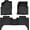 2018-2023|For Tacoma, variant on Floor Mats for Toyota Tacoma 2018-2023 (Double Cab) SR | SR5 | Limited | TRD Off Road | TRD Sport, All Weather Custom Fit TPE Mats Front & Rear, Compatible with Automatic Models, Black