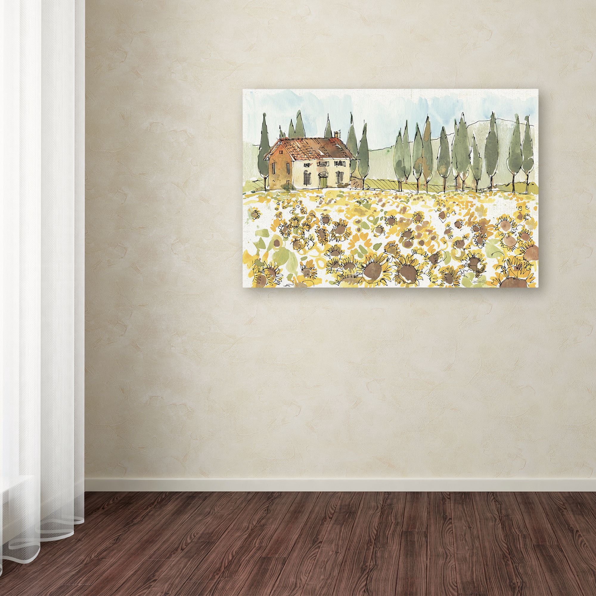Trademark Fine Art 'Tuscan Elegance I' Canvas Art by Anne Tavoletti