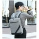 thumbnail image 5 of Bolso de hombro de gran capacidad para hombre con puerto USB de carga para viajes de negocios - Contiene portátil de 15,6 pulgadas, múltiples compartimentos y correa para equipaje, 5 of 9