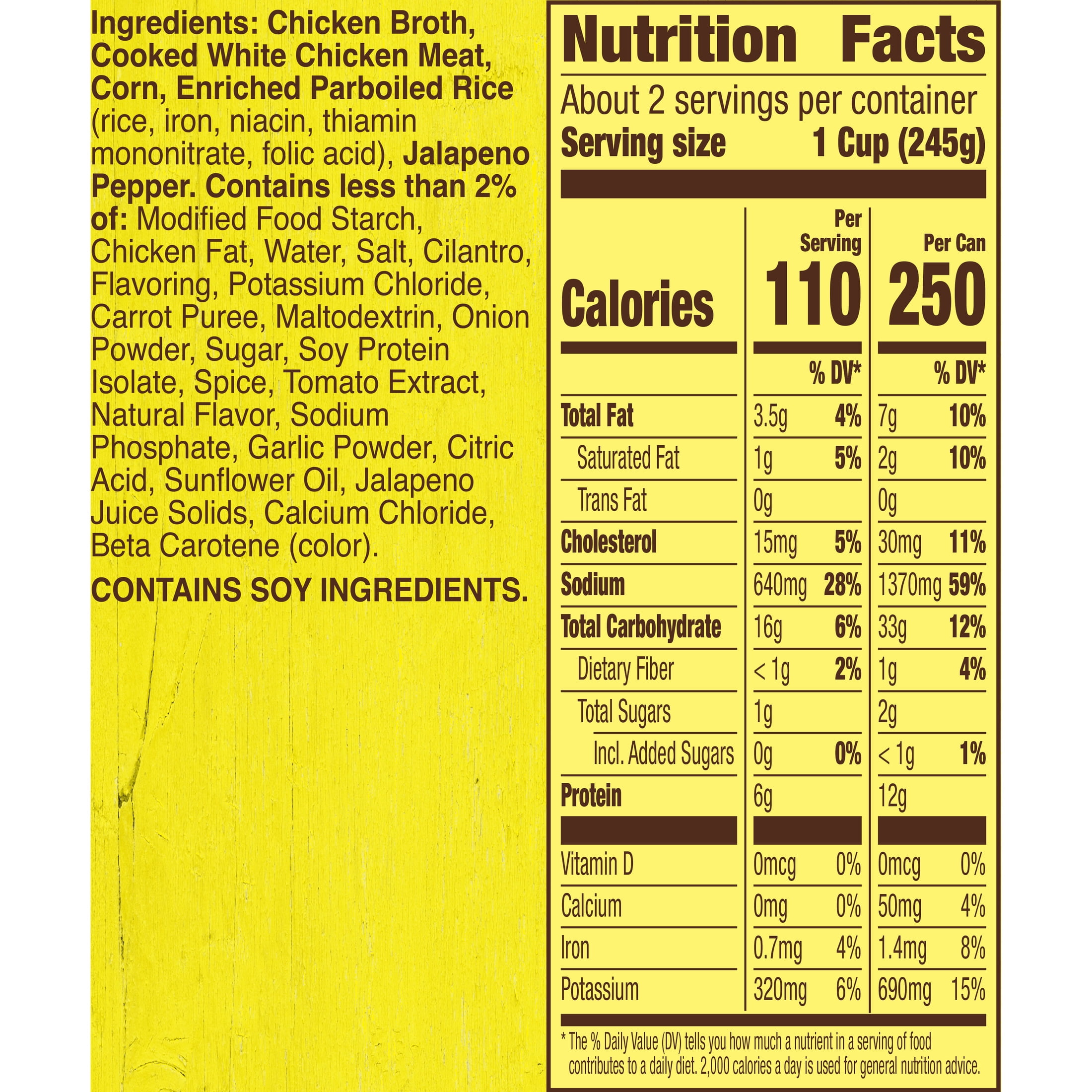 Old El Paso Mexican-Style Chicken and Rice With Corn Soup, Canned Soup, 18.5 oz