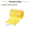 thumbnail image 2 of Uxcell 4 Inches x 24 Yards Lemon Yellow Satin Ribbon for Gift Decoration, Polyester, 2 of 5