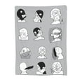 thumbnail image 1 of Emotional Expression Design Pattern Throw Blanket, Super Soft Anti-Pilling Flannel Bed Blankets, 60"x50", 1 of 8