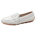 thumbnail image 4 of HEWUQI Orthopedic Shoes for Women Leather Flowers Arch Support Slip on Loafers Lightweight Dress Sneakers Walking Casual Outdoor Flats c-Gray Size 7, 4 of 4