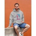 thumbnail image 2 of Unicorn Stencil Art Hoodie Men -Image by Shutterstock, Male 5X-Large, 2 of 4