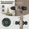 thumbnail image 5 of Fingerprint Door Lock，Smart Door Knob, Smart Lock Biometric Door Lock Fingerprint Door knob with App Control Suitable for Bedroom,Cloakroom,Apartments Offices,Hotels(Black), 5 of 7
