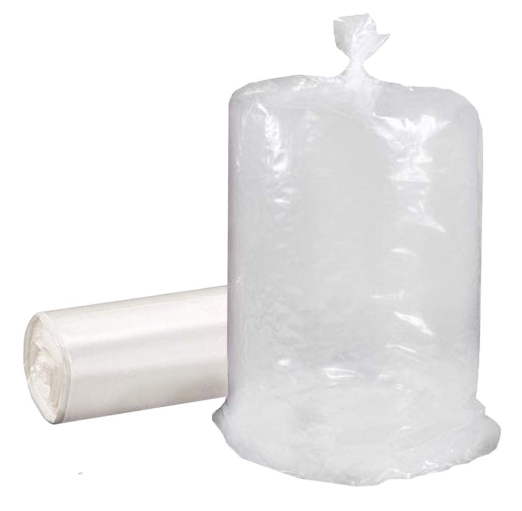 Pack of 50 Clear Drum Liners on Roll 38 x 63. Cylindrical Shaped Liners