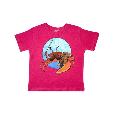

Inktastic Fun Fiddler Crab with Violin and Mustache Gift Toddler Boy or Toddler Girl T-Shirt