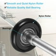 thumbnail image 4 of 10 Packs 1.8" Nylon Garage Door Rollers for 2" Track, 7" Stem Garage Door Wheels, 6200zz Bearing 8 Balls, Black, 4 of 6