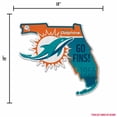 thumbnail image 7 of DOLPHINS 18" STATE SHAPE PENNANT, 7 of 7
