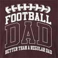 thumbnail image 5 of Wild Bobby, Football Dad Better Than a Regular Dad Father's Day Mens Premium Tri Blend Tee, Cardinal, Small, 5 of 6