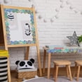 thumbnail image 3 of 60ft Holographic Scalloped Bulletin Board Borders, Iridescent Rolled Trim for Classroom School Office Decorations, 3 of 6