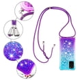 thumbnail image 5 of Funda para Samsung Galaxy S20 Plus 5G Brillantina Líquida Divertida Reluciente y con Cristales en Movimiento Cuerpo Cruzado con Cordón Ajustable, 5 of 5
