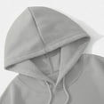 thumbnail image 5 of ZQGJB Women's Drawstring Cropped Hoodie Lightweight Casual Fall Hoodies for Women Loose Workout Crop Tops Sweatshirt Long Sleeve Hooded Pullover Crop Top Gray L, 5 of 8