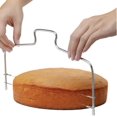 thumbnail image 1 of Herramienta para cortar pasteles ajustable de acero inoxidable de doble capa (1 pieza), 1 of 5