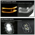 thumbnail image 6 of Spec-D Tuning Chrome Power Heated Tow Mirrors+LED Signal+Puddle 22Pin & 8Pin Compatible with 2015-2020 Ford F150 Left + Right Pair, 6 of 7