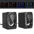 thumbnail image 3 of USB Wired Speaker, Speaker Heavy Bass Portable 7 Color Light Convenient  For Mobile Phone For PC For Laptop, 3 of 8
