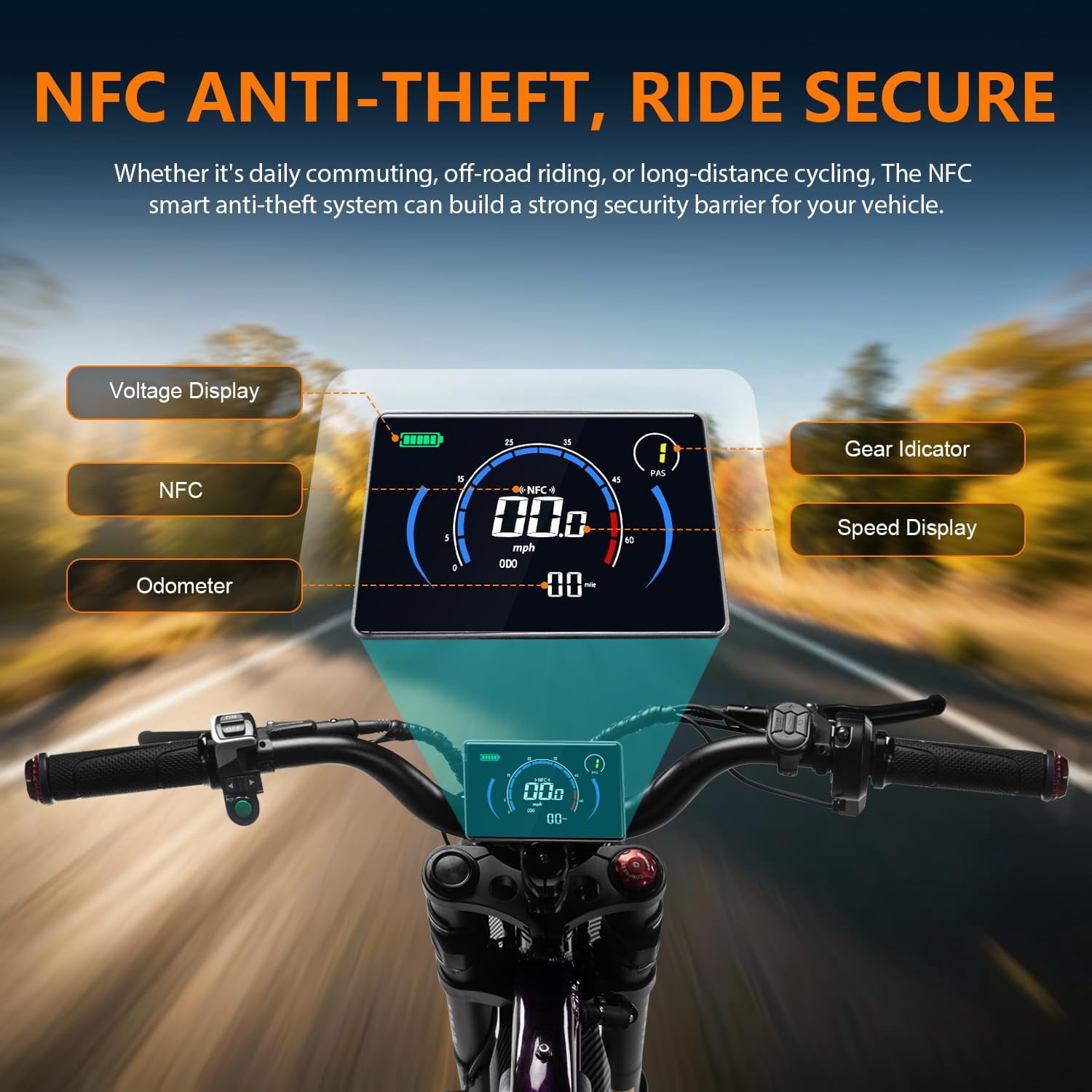 JECHAM QF200pro Electric Dirt Bike for Adult-3000W peak Motor,60V 32Ah removable battery.19x3.0 off-road tires,NFC Anti-Theft.Full Suspension Hydraulic Disc Brakes UL2849