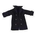 thumbnail image 3 of arctrm 1 12 Scale Action Figure Trench Coat Miniature Clothing Dress Up Accessory for 6 Black, 3 of 10
