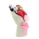 thumbnail image 4 of Juguetes de peluche, ramo de vaca Hyland, adorable ramo de vaca mediana Highlandcow, vaca blanca rellena con detalles florales para celebrar el Día de San Valentín, regalo para decoración del hogar, r, 4 of 9