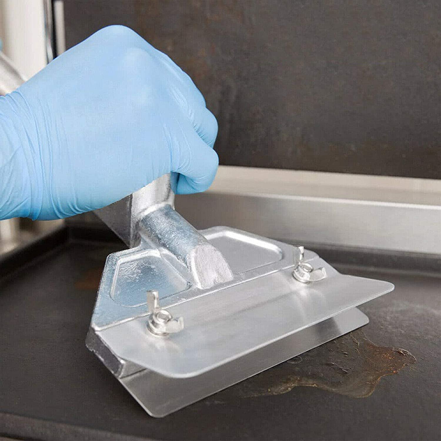 Miumaeov Heavy Duty Grill Scraper Commercial Grill Scraper Flat Griddle