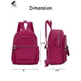thumbnail image 6 of PULLIMORE Women Mini Nylon Backpack Casual Waterproof Travel Bags Shoulder Rucksack for Hiking Outdoor (Green), 6 of 9