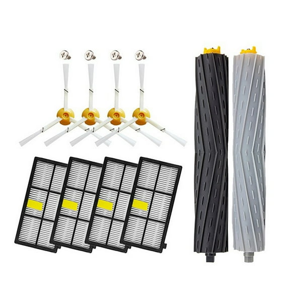 Kenally 14PCS / Set Kit de reemplazo de extractor de desechos sin enredos para piezas de robots de vacío de la serie 800 Artesanía Kenally GJ2547-00B