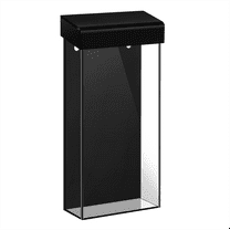 Outdoor Brochure Holder 4x9 Inch Waterproof Wall Mount Literature Box with Lid Clear Acrylic for Pamphlet Menu