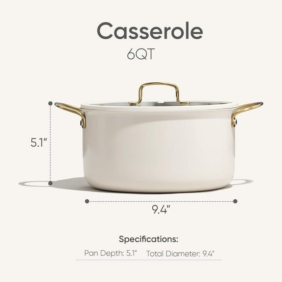 6QT Fully-Clad 3-Ply Stainless Steel Stockpot with Lid