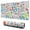 Colorful Sports Items, variant on Long Mouse Pads for Desk,Football and Ribbon Shapes Pattern Desk Mats on Top Of Desks, Desk Mouse Pad Extra Large with 3mm Non-Slip Base and Stitched Edge for Gaming,Office,Work,Home 31.5"x11.8"