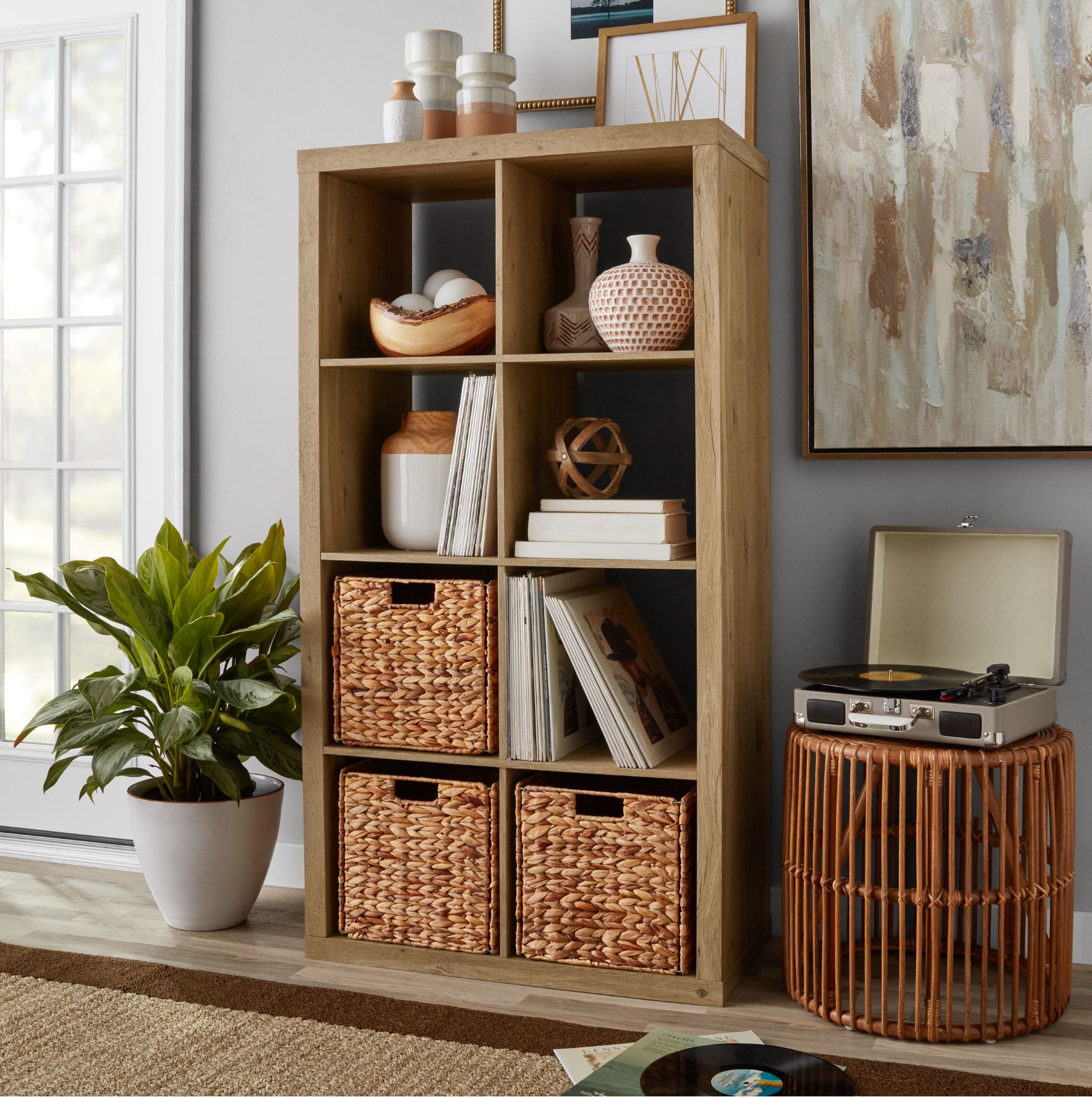 Better Homes & Gardens 8-Cube Storage Organizer, Natural - image 3 of 8