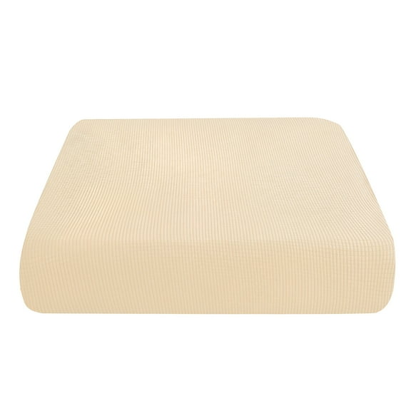 LAMIRO Waterproof Stretch Jacquard Sofa Cushion Cover,Soft Flexibility Sofa Seat Slipcover with Extra Large Chaise Cushion Cover,Furniture Protector