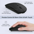 thumbnail image 5 of RaceGT USB C Wireless Mouse, Rechargeable Portable Silent Mouse Nano USB and Type C Receiver Dual Mode Wireless Mice, Slim Travel Mouse for MacBook Air, Laptop, Mac, MacBook, Chromebook, PC - Black, 5 of 8