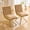 Brown/Gold, variant on LLappuil Dining Chair Set of 2, 2 Piece Puffy Bubble Kitchen Dining Chair with with Metal Legs, Tufted Velvet 360° Swivel Accent Chair for Dining Room, Kitchen, Living Room