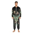 thumbnail image 2 of IAUYY Unisex Adult Onesie Pajamas Ultra-Soft Crystal-Soft Fabric, Halloween Adult Onesie Pajamas Adults,With a Zipper Plus Size Onesie Pajamas, Mysterious Pattern, 2 of 6