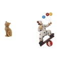 thumbnail image 1 of Figura Decorativa De Resina De Gato Payaso, Escultura Animal Coleccionable Para Sala De Estar, Dormitorio, Estantería, Mesa O Centro De Mesa., 1 of 8