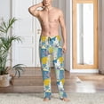 thumbnail image 5 of Uemuo Cute Poodle Dog Pattern Men's Wide Leg Palazzo Lounge Pants with Pockets Light Weight Loose Comfy Casual Pajama Pants-Large, 5 of 9